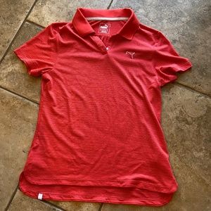Puma Golf shirt - size M - coral color